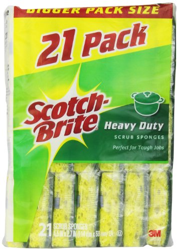 Scotch-Brite Heavy Duty Scrub Sponge- 21 pack 