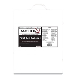 Anchor 3 Shelf First Aid Cabinet, 150 Person, Metal Case, Includes 800 Pieces 