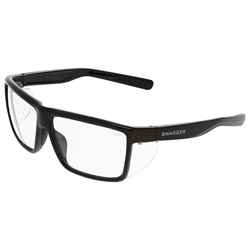 MCR Swagger SR2 Safety Glasses, Black Frame, Clear Lens 