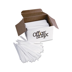 Office Snax Plastic Stir Sticks 5"- 1000 Per Carton 